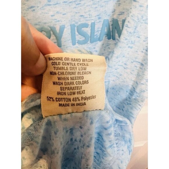 Treasure Cove Aruba Tank Top Size 2XL (slim Fit) Blue Vacation Travel NWT - Picture 5 of 6